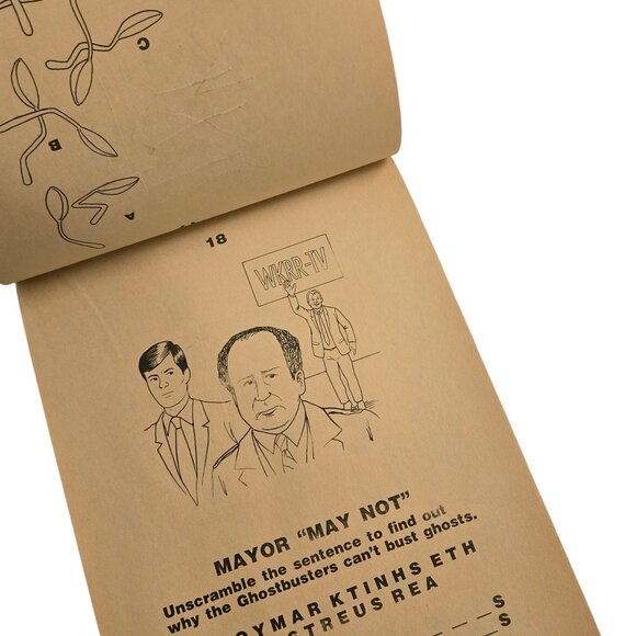 Ghostbusters II Flip N Fun Activity Pad Mazes Puzzles 1988 Kids Book Vintage - Picture 10 of 16